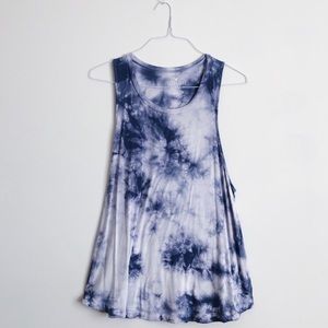 American Eagle Soft & Sexy Blue Tie Dye Tank